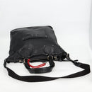 Chloe Tote Bag Leather Black Silver Auth ki5834-9