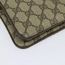 GUCCI GG Supreme Web Sherry Line Shoulder Bag PVC Beige 41 02 090 Auth ki5836-15