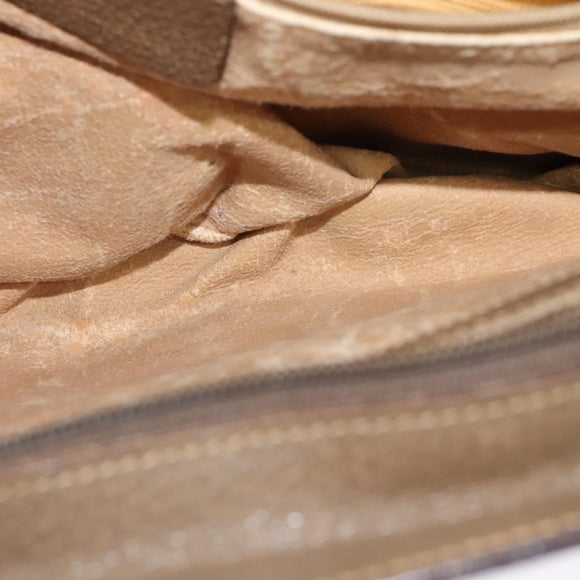 GUCCI GG Supreme Web Sherry Line Shoulder Bag PVC Beige 41 02 090 Auth ki5836