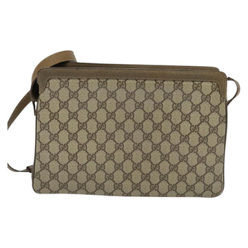 GUCCI GG Supreme Web Sherry Line Shoulder Bag PVC Beige 41 02 090 Auth ki5836 - 0
