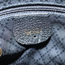 GUCCI Bamboo Hand Bag Suede 2way Black Gold 007 1793 0238 Auth ki5837-20