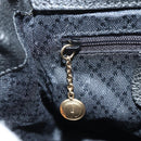 GUCCI Bamboo Hand Bag Suede 2way Black Gold 007 1793 0238 Auth ki5837-23