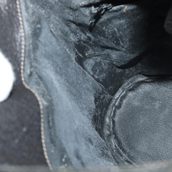 GUCCI GG Supreme Web Sherry Line Shoulder Bag PVC Black 904 02 081 Auth ki5838