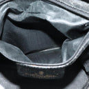 GUCCI GG Supreme Web Sherry Line Shoulder Bag PVC Black 904 02 081 Auth ki5838-20