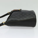 GUCCI GG Supreme Web Sherry Line Shoulder Bag PVC Black 904 02 081 Auth ki5838-4