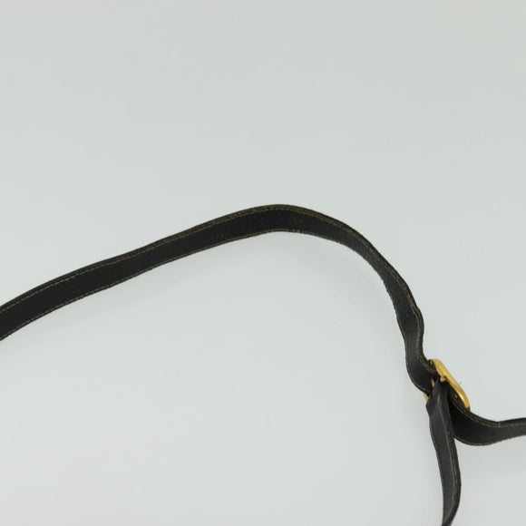 GUCCI GG Supreme Web Sherry Line Shoulder Bag PVC Black 904 02 081 Auth ki5838