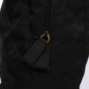PRADA Tote Bag Nylon Leather Black Silver Auth ki5841-10