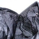 PRADA Tote Bag Nylon Leather Black Silver Auth ki5841-20