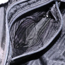 PRADA Tote Bag Nylon Leather Black Silver Auth ki5841-21