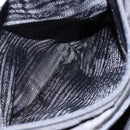 PRADA Tote Bag Nylon Leather Black Silver Auth ki5841-22