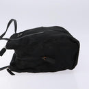 PRADA Tote Bag Nylon Leather Black Silver Auth ki5841-4