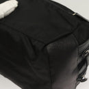 PRADA Clutch Bag Nylon Leather Black Silver Auth ki5843-16