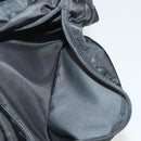 PRADA Clutch Bag Nylon Leather Black Silver Auth ki5843-22