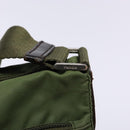 PRADA Shoulder Bag Nylon Khaki Silver Auth ki5844-9