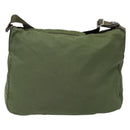 PRADA Shoulder Bag Nylon Khaki Silver Auth ki5844-2
