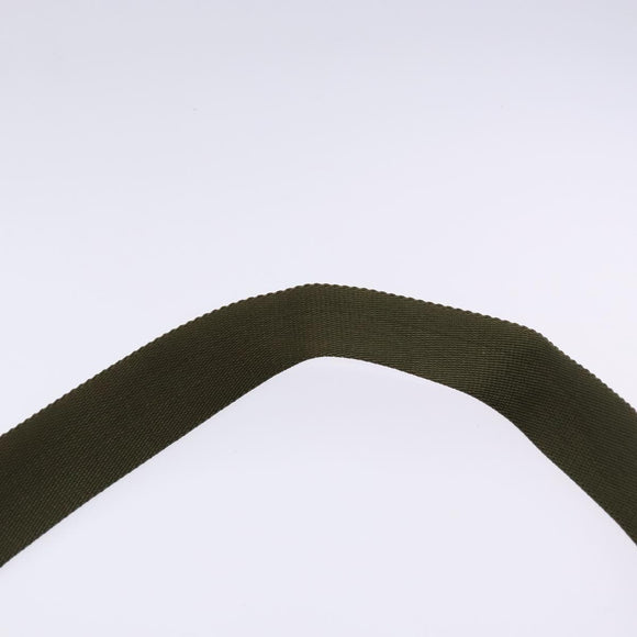 PRADA Shoulder Bag Nylon Khaki Silver Auth ki5844