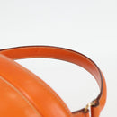 PRADA Shoulder Bag Leather 2way Orange Gold Auth ki5845-14