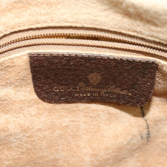 GUCCI GG Supreme Web Sherry Line Shoulder Bag PVC Beige 39 02 032 Auth ki5847