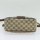 GUCCI GG Supreme Web Sherry Line Shoulder Bag PVC Beige 39 02 032 Auth ki5847-5
