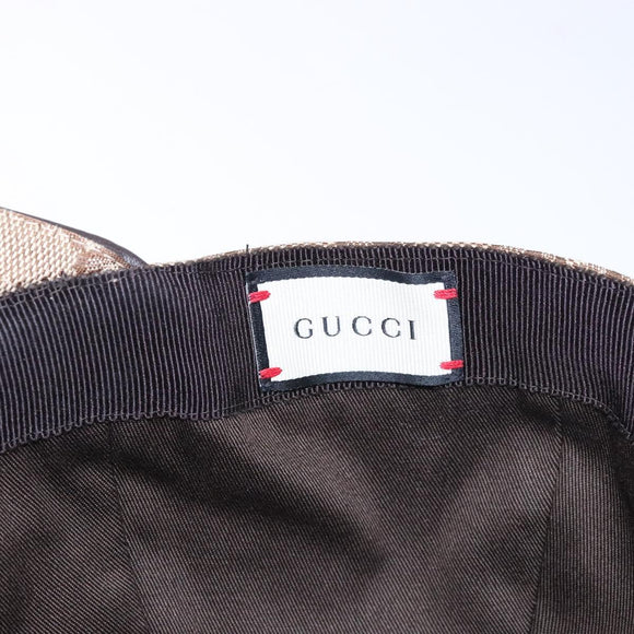 GUCCI GG Canvas Baseball Cap L Beige Red Green 200035 Auth ki5852
