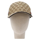 GUCCI GG Canvas Baseball Cap L Beige Red Green 200035 Auth ki5852-13