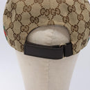 GUCCI GG Canvas Baseball Cap L Beige Red Green 200035 Auth ki5852-5