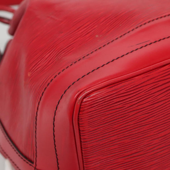 LOUIS VUITTON Epi Noe Shoulder Bag Red M44007 LV Auth ki5853