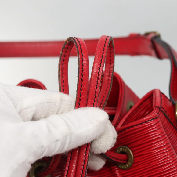 LOUIS VUITTON Epi Noe Shoulder Bag Red M44007 LV Auth ki5853