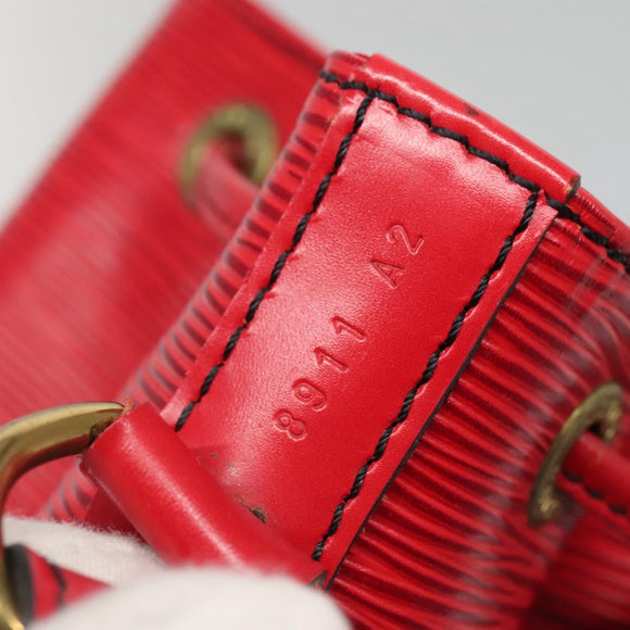 LOUIS VUITTON Epi Noe Shoulder Bag Red M44007 LV Auth ki5853