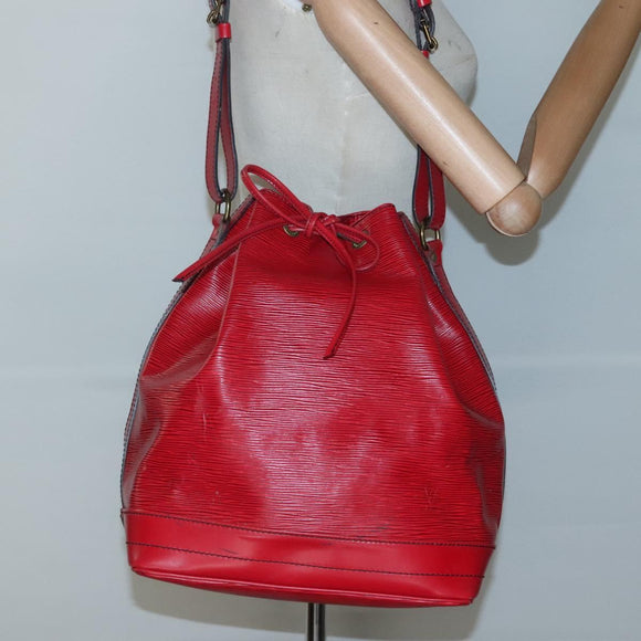 LOUIS VUITTON Epi Noe Shoulder Bag Red M44007 LV Auth ki5853