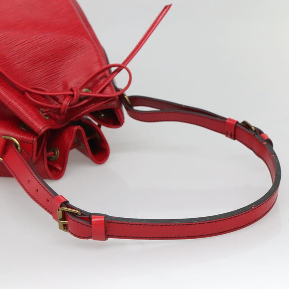 LOUIS VUITTON Epi Noe Shoulder Bag Red M44007 LV Auth ki5853