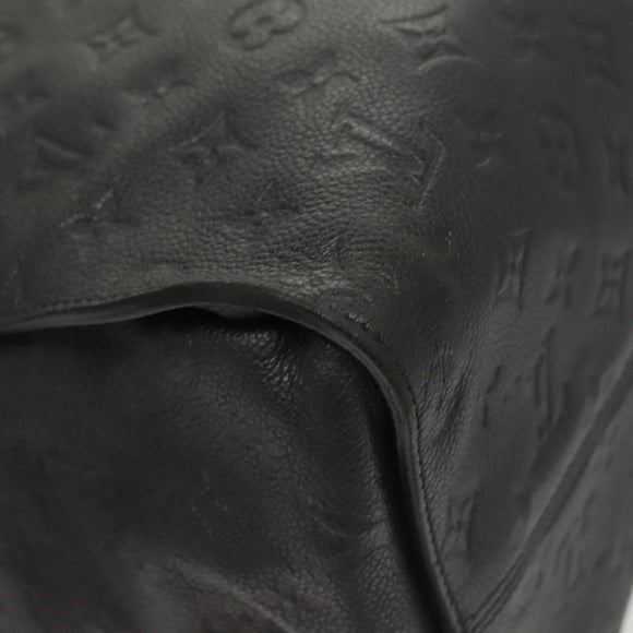 LOUIS VUITTON Monogram Empreinte Lumineuse PM Tote Bag Black M93410 Auth ki5855