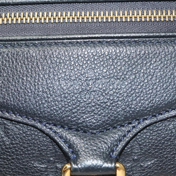 LOUIS VUITTON Monogram Empreinte Lumineuse PM Tote Bag Black M93410 Auth ki5855