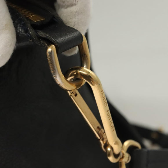 LOUIS VUITTON Monogram Empreinte Lumineuse PM Tote Bag Black M93410 Auth ki5855