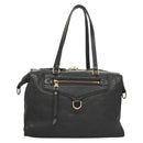 LOUIS VUITTON Monogram Empreinte Lumineuse PM Tote Bag Black M93410 Auth ki5855-13
