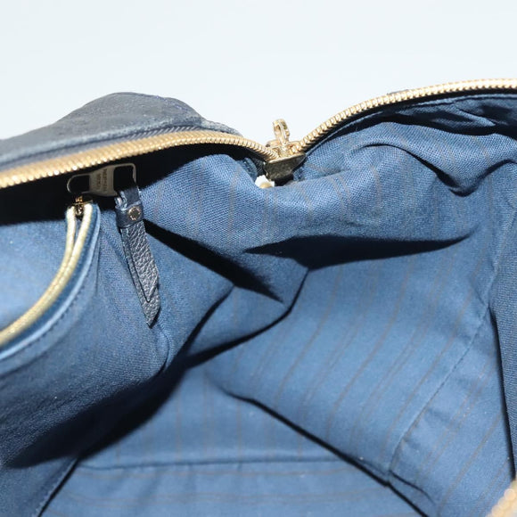 LOUIS VUITTON Monogram Empreinte Lumineuse PM Tote Bag Black M93410 Auth ki5855