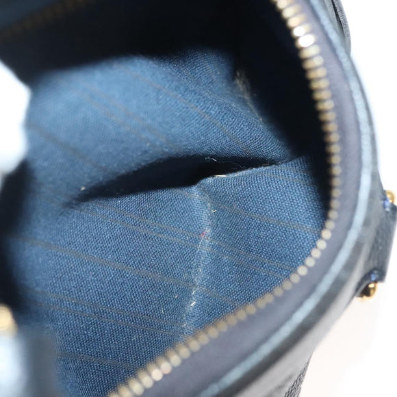 LOUIS VUITTON Monogram Empreinte Lumineuse PM Tote Bag Black M93410 Auth ki5855