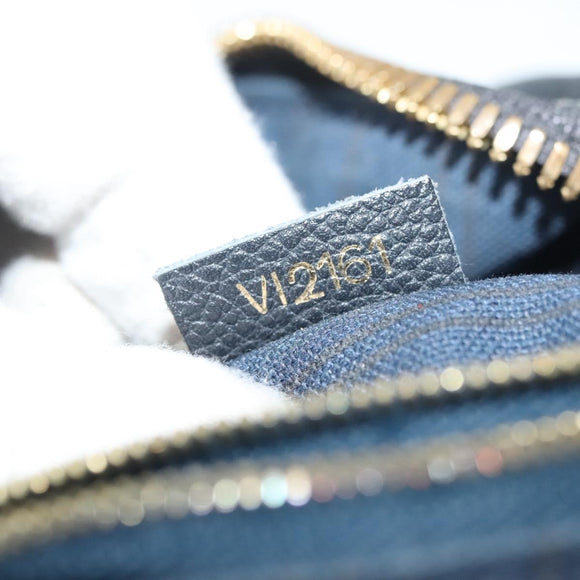 LOUIS VUITTON Monogram Empreinte Lumineuse PM Tote Bag Black M93410 Auth ki5855