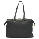 LOUIS VUITTON Monogram Empreinte Lumineuse PM Tote Bag Black M93410 Auth ki5855-2