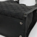 GUCCI GG Canvas Shoulder Bag Black Silver 110292 Auth ki5866-10