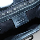 GUCCI GG Canvas Shoulder Bag Black Silver 110292 Auth ki5866-14