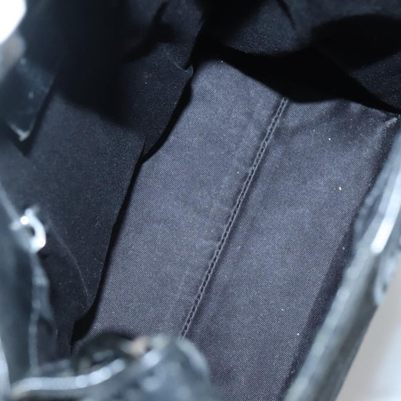 GUCCI GG Canvas Shoulder Bag Black Silver 110292 Auth ki5866