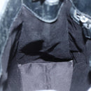 GUCCI GG Canvas Shoulder Bag Black Silver 110292 Auth ki5866-17