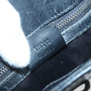 GUCCI GG Canvas Shoulder Bag Black Silver 110292 Auth ki5866-19