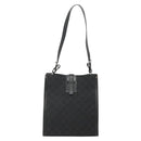 GUCCI GG Canvas Shoulder Bag Black Silver 110292 Auth ki5866-2