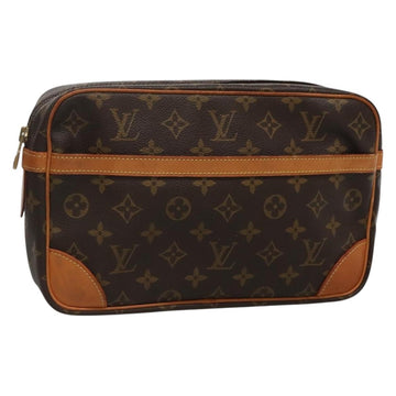 LOUIS VUITTON Monogram Compiegne 28 Clutch Bag M51845 LV Auth ki5867