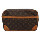 LOUIS VUITTON Monogram Compiegne 28 Clutch Bag M51845 LV Auth ki5867-13