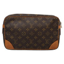 LOUIS VUITTON Monogram Compiegne 28 Clutch Bag M51845 LV Auth ki5867-2