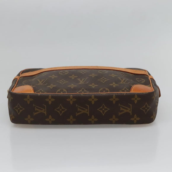 LOUIS VUITTON Monogram Compiegne 28 Clutch Bag M51845 LV Auth ki5867