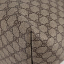 GUCCI GG Supreme Tote Bag PVC Brown Gold 201482 Auth ki5870A-15